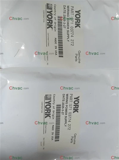 York 571-03774-272 WIRING POWER SUPPLY YD